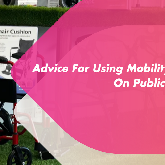 Person using a mobility aid on public transport - Accessibility advice at Mobility 2 You