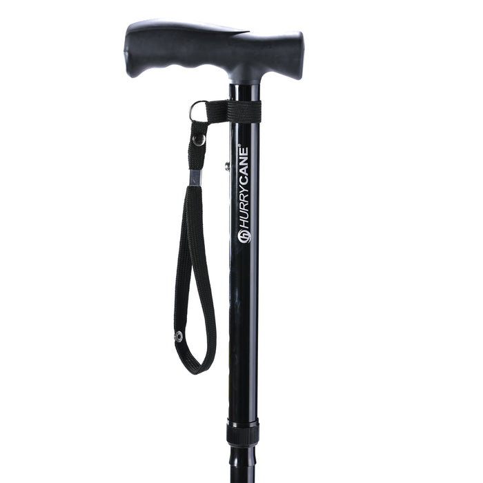 HurryCane Premium Comfort Edition from Mobility 2You, a stylish and adjustable walking aid designed for stability, comfort, and ease of movement.