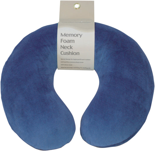 Teal Memory Foam Neck Cushion from Aidapt - Mobility 2 You.
