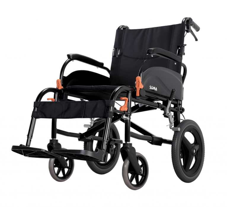 Karma Agile Aluminium Transit Wheelchair - 18" Seat from Karma - Mobility 2 You.