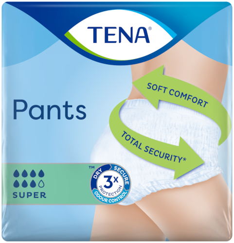 Tena Pants - Super - Extra Large - 12 pcs Per Pack from Tena - Mobility 2 You.