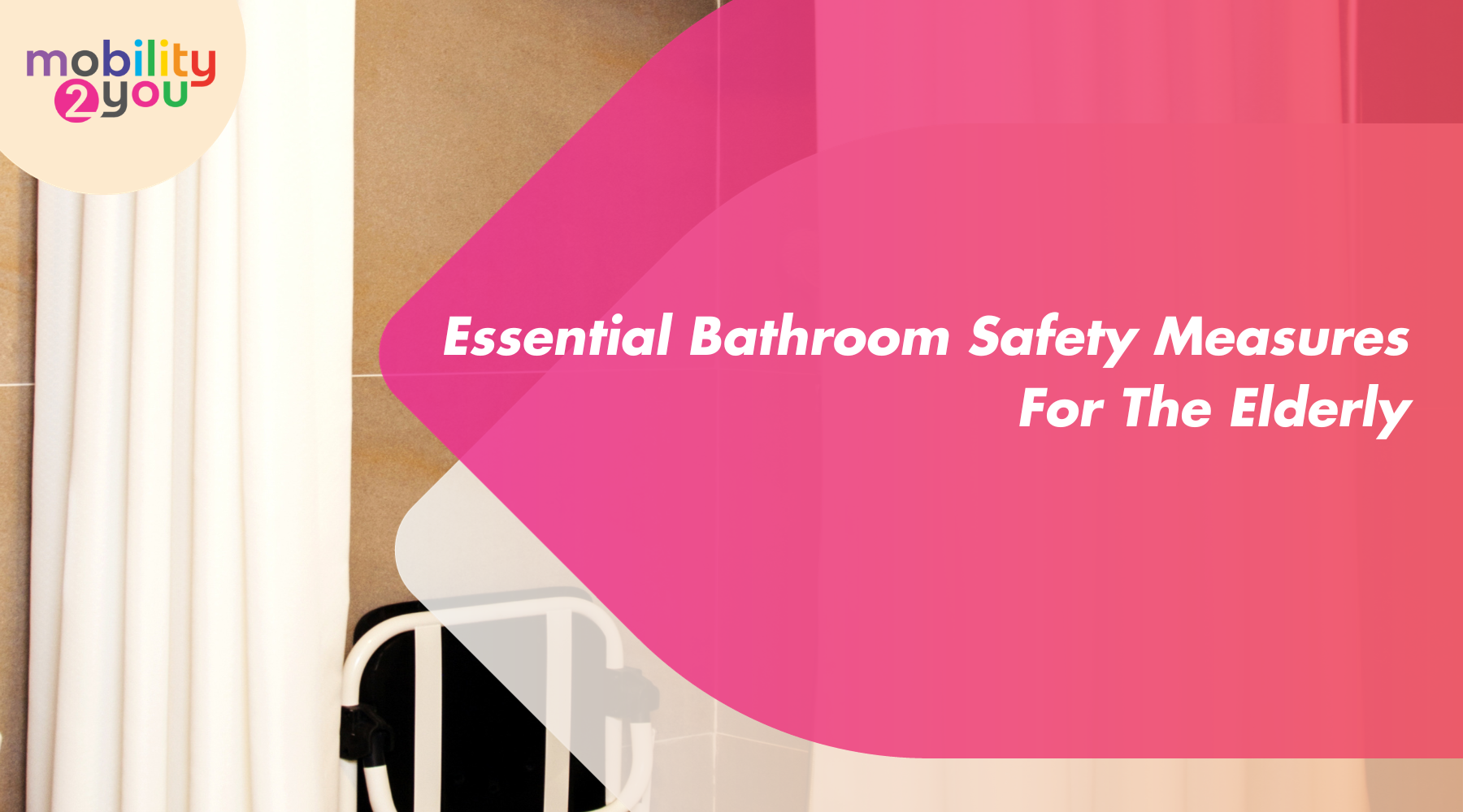 A bathroom with safety measures such as a bathing chair for use in the shower.