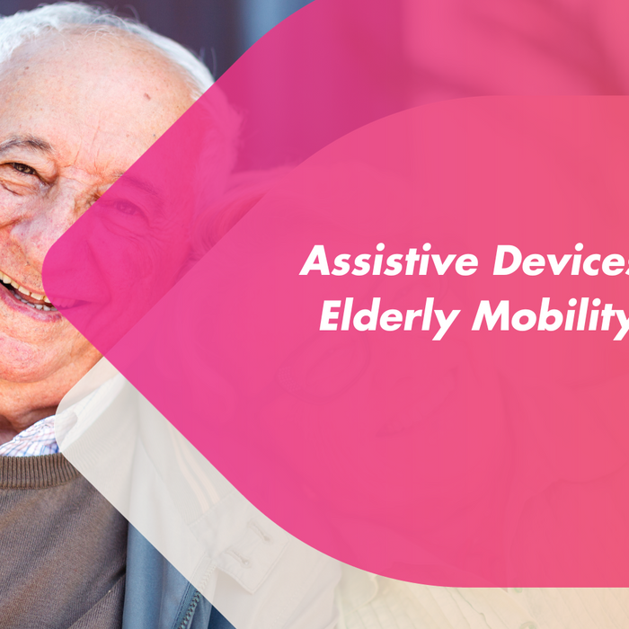 An elderly man looking happy with his mobility.