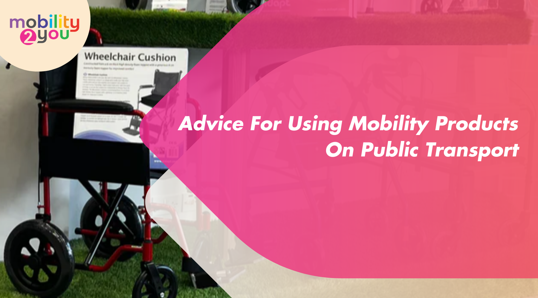 Person using a mobility aid on public transport - Accessibility advice at Mobility 2 You