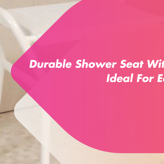 Durable shower seat with handles for safe and easy bathing from Mobility 2You