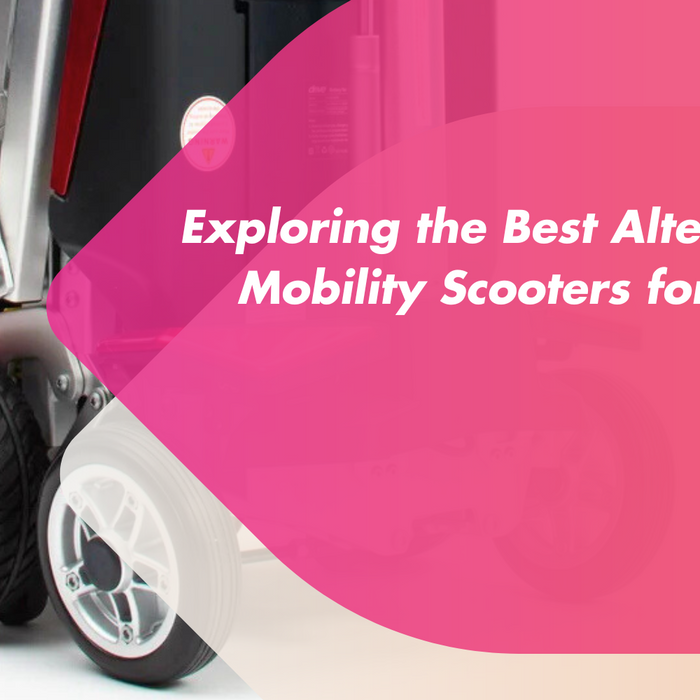 Person using an alternative mobility aid to a scooter, promoting enhanced movement – Mobility 2You.