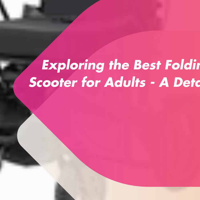 Adult using a folding mobility scooter outdoors – Mobility 2You