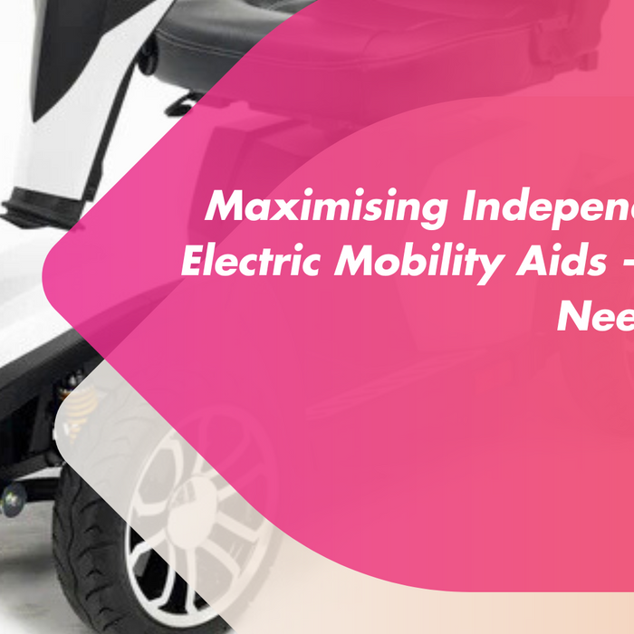 Senior using an electric mobility aid outdoors for independent living – Mobility 2You