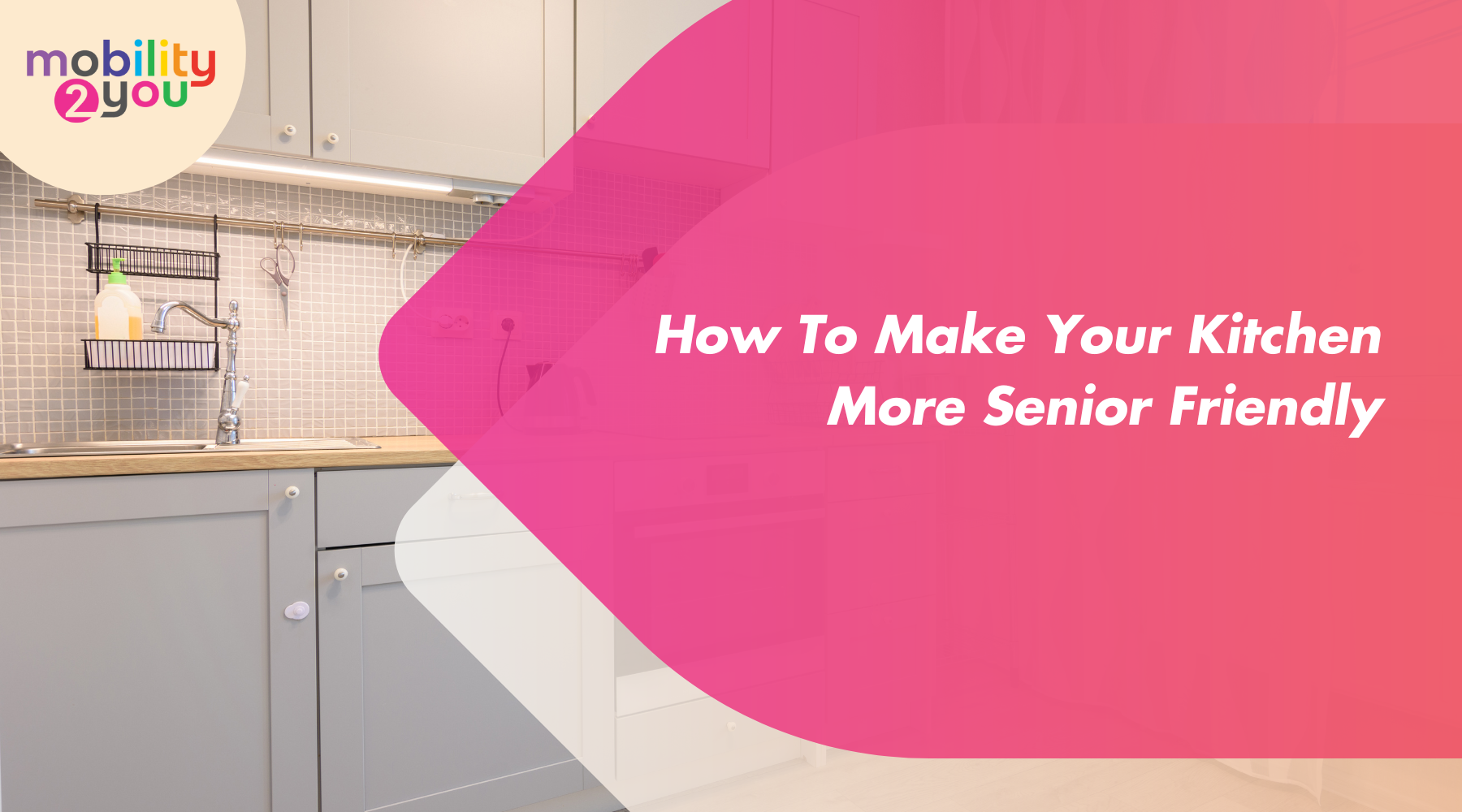 A kitchen that has been altered to make it more friendly to seniors.