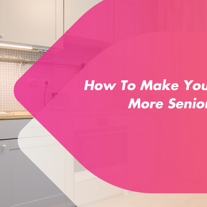 A kitchen that has been altered to make it more friendly to seniors.