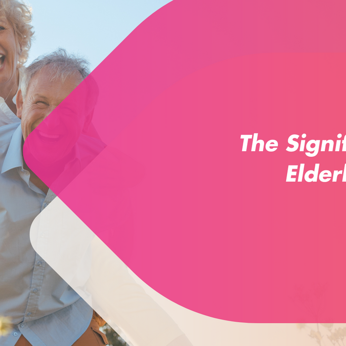 An elderly couple showing their mobility together.