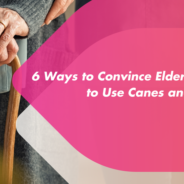 An elderly man supporting himself with a walking cane.