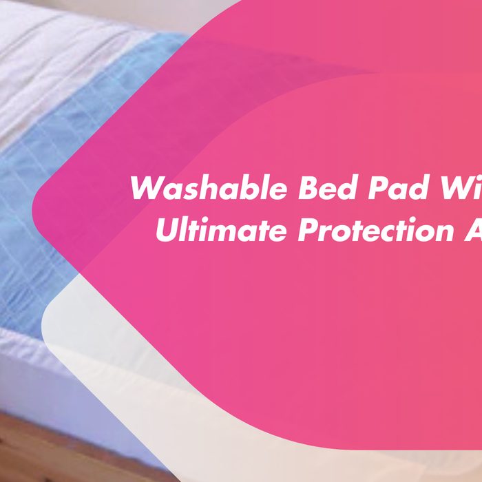 Washable bed pad with flaps from Mobility 2You providing ultimate comfort and protection
