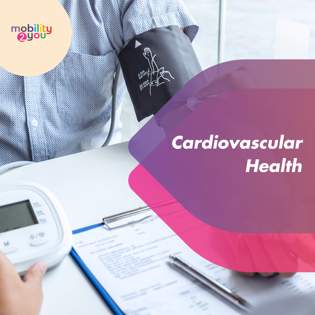 A man having his blood pressure taken to monitor his cardiovascular health.