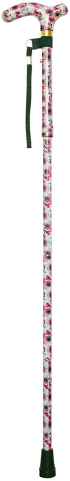 DISC – Deluxe Folding Walking Cane Rose from Mobility 2 You - Mobility 2 You.
