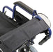 Deluxe Attendant Propelled Steel Wheelchair Blue from Mobility 2 You - Mobility 2 You.