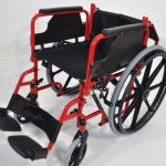 Deluxe Lightweight Self Propelled Aluminium Red Wheelchair from Mobility 2 You - Mobility 2 You.