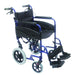 Aluminium Compact Transport Blue Wheelchair from Aidapt - Mobility 2 You.