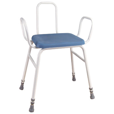 Astral Perching Stool with Arms and Plain Back from Aidapt - Mobility 2 You.