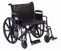 Sentra Hd Wheelchair With Footrests In Black - Self Propel/Transit from Drive DeVilbiss Healthcare - Mobility 2 You.