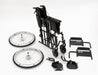 Sentra Hd Wheelchair With Footrests In Black - Self Propel/Transit from Drive DeVilbiss Healthcare - Mobility 2 You.