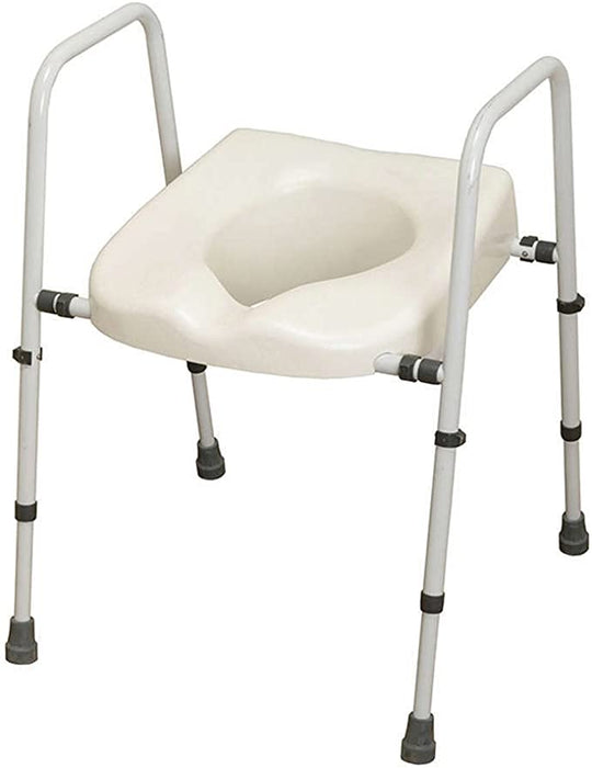 NRS Healthcare M66613 Mowbray Toilet Seat and Frame Lite - Width Adjustable from Mobility 2 You - Mobility 2 You.