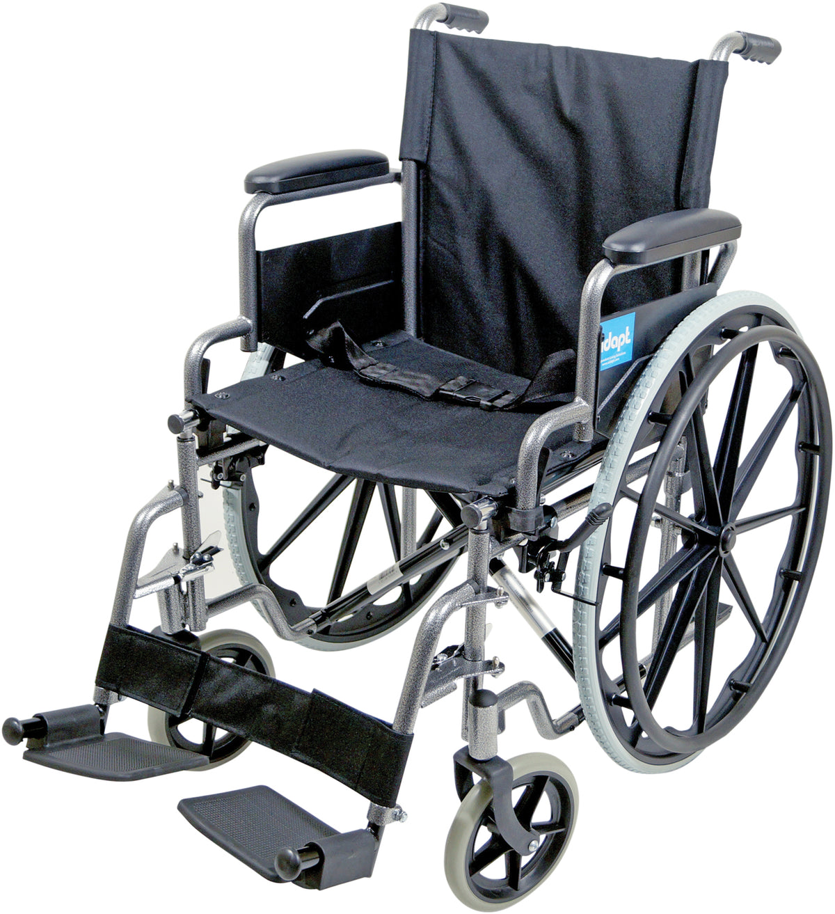Self Propelled Steel Transit Chair -Hammered — Mobility 2 You