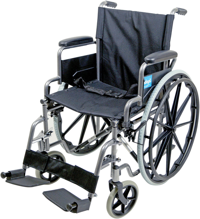 Self Propelled Steel Transit Chair -Hammered from Mobility 2 You - Mobility 2 You.