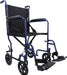 Steel Compact Transport Blue Wheelchair from Mobility 2 You - Mobility 2 You.