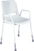 Milton Stackable Portable Shower Chair White (Height Adjustable) from Mobility 2 You - Mobility 2 You.