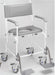 Aquamaster (A06) Attendant Propelled Shower Commode Chair 17” from Mobility 2 You - Mobility 2 You.