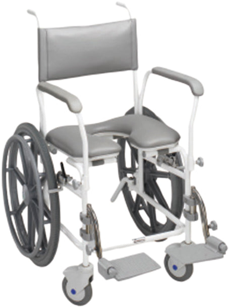 Aquamaster (A11) Self Propelled Shower Commode Chair 19'' from Mobility 2 You - Mobility 2 You.