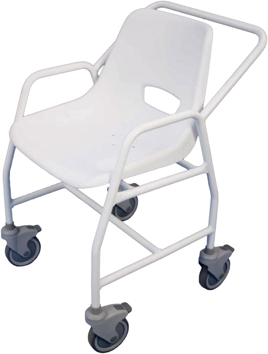 Hythe Mobile Shower Chair with Castors (Fixed Height) from Mobility 2 You - Mobility 2 You.