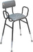 Black Perching Stool (Arms & Padded Back) 790x530x410 from Mobility 2 You - Mobility 2 You.