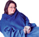 Sleeved Fleece Blanket Blue from Mobility 2 You - Mobility 2 You.