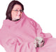 Sleeved Fleece Blanket Pink from Mobility 2 You - Mobility 2 You.