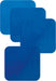 Tenura Silicone Rubber Blue Anti Slip Square Mat/Coaster 140 x 140mm from Mobility 2 You - Mobility 2 You.