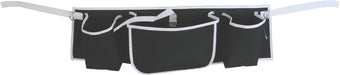 Apron Bag for Walking Frames – Black / White from Mobility 2 You - Mobility 2 You.