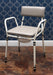 Essex Height Adjustable Commode Chair Grey from Mobility 2 You - Mobility 2 You.