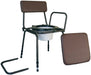 Surrey Height Adjustable Commode Chair with Detachable Arms from Mobility 2 You - Mobility 2 You.