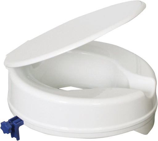 Senator Plastic Raised Toilet Seat 4″ /100mm with Lid from Mobility 2 You - Mobility 2 You.