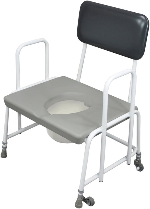 Dorset Devon and Suffolk Heavy Duty Commode – Detachable Arms from Mobility 2 You - Mobility 2 You.