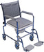 Lenham Height Adjustable Glideabout Mobile Commode from Mobility 2 You - Mobility 2 You.