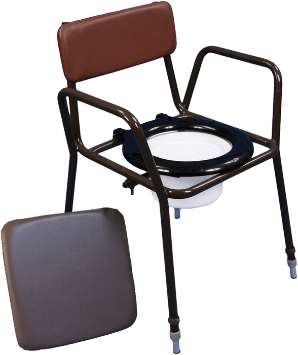 Norfolk Height Adjustable Chemical Commode Chair from Mobility 2 You - Mobility 2 You.