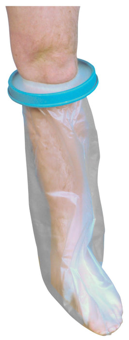Waterproof Cast and Bandage Protector for use whilst Showering/Bathing (Adult-Short Leg) from Aidapt - Mobility 2 You.