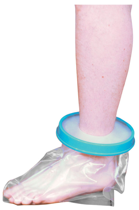 Waterproof Cast and Bandage Protector for use whilst Showering/Bathing (Adult Foot) from Aidapt - Mobility 2 You.