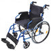 Deluxe Lightweight Self Propelled Aluminium Blue Wheelchair from Mobility 2 You - Mobility 2 You.