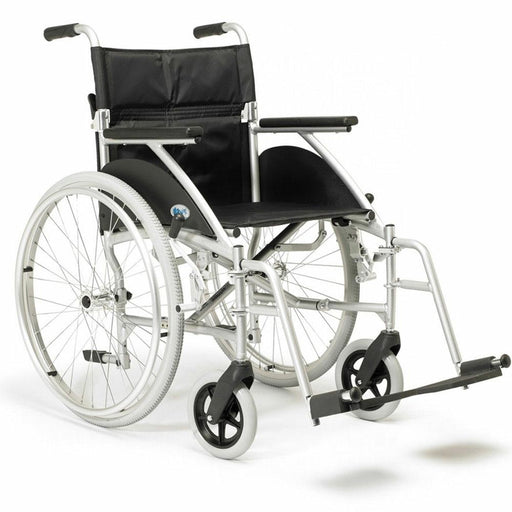 Deluxe Lightweight Self Propelled Aluminium Silver Wheelchair from Mobility 2 You - Mobility 2 You.