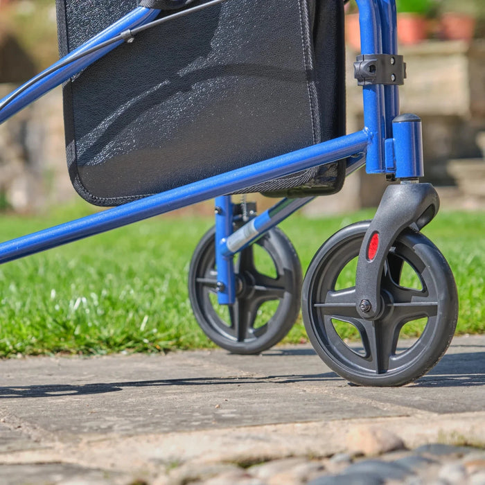 3 Wheel Steel Rollator & Lockable Brakes + Free walking Stick from Online Exclusive - Mobility 2 You.