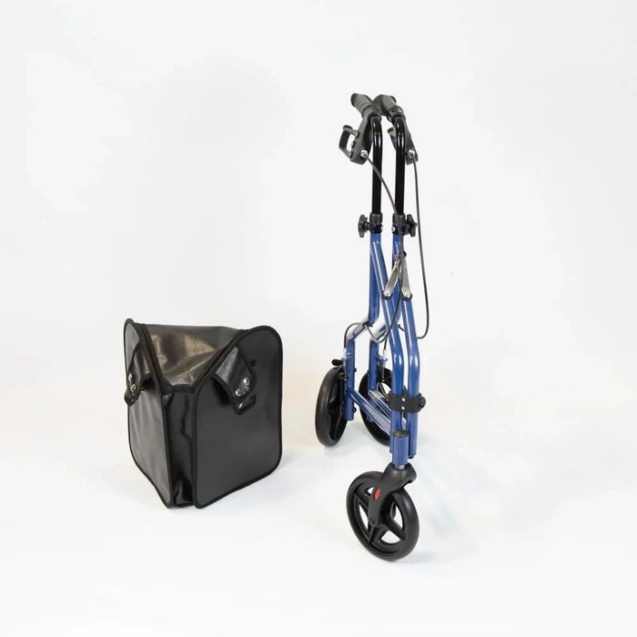 3 Wheel Steel Rollator & Lockable Brakes + Free walking Stick from Online Exclusive - Mobility 2 You.